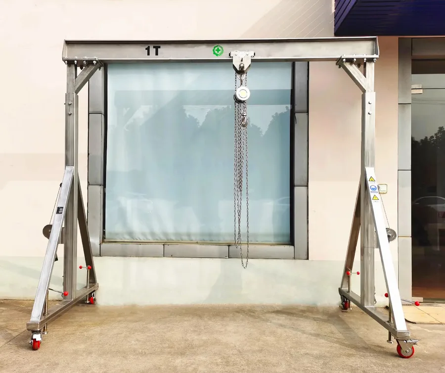 Simple Portable Aluminum Gantry Crane image 6